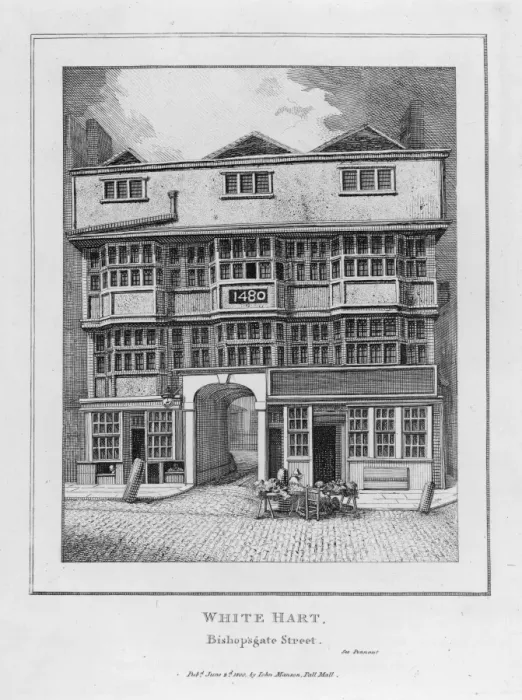 Framed Print : White Hart, Bishopsgate Framed Print : White Hart, Bishopsgate