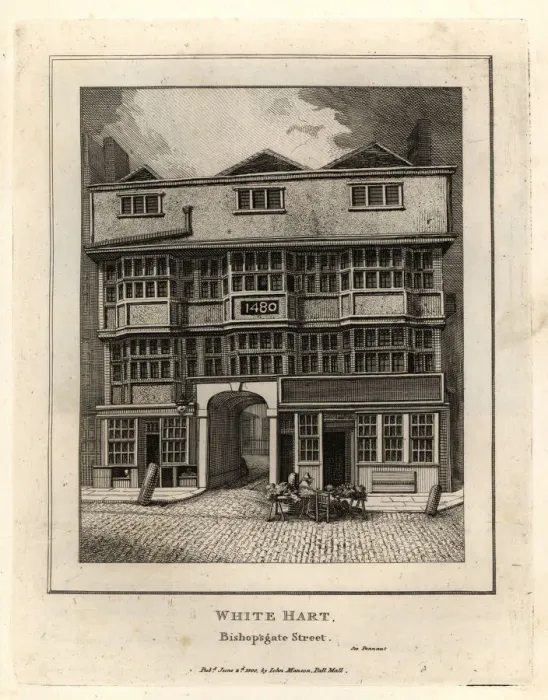 Framed Print : The White Hart, Bishopsgate Street Framed Print : The White Hart, Bishopsgate Street