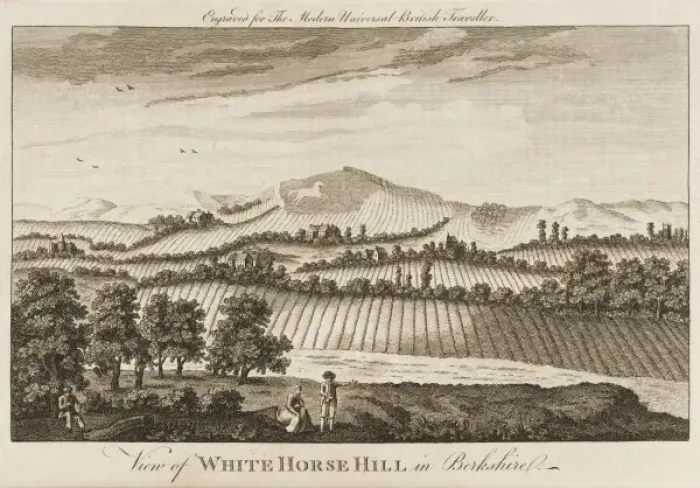 Framed Print : White Horse Hill Framed Print : White Horse Hill