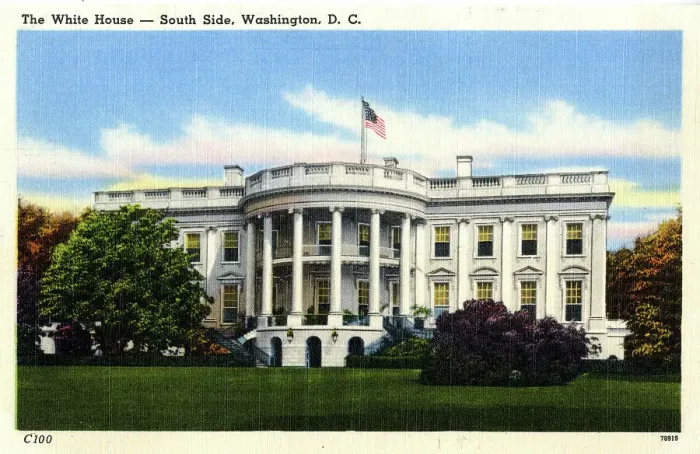 Framed Print : The White House, South Side, Washington DC, USA Framed Print : The White House, South Side, Washington DC, USA