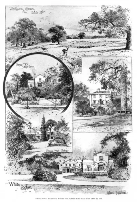 Framed Print : White Lodge, Richmond Park, 1894 Framed Print : White Lodge, Richmond Park, 1894