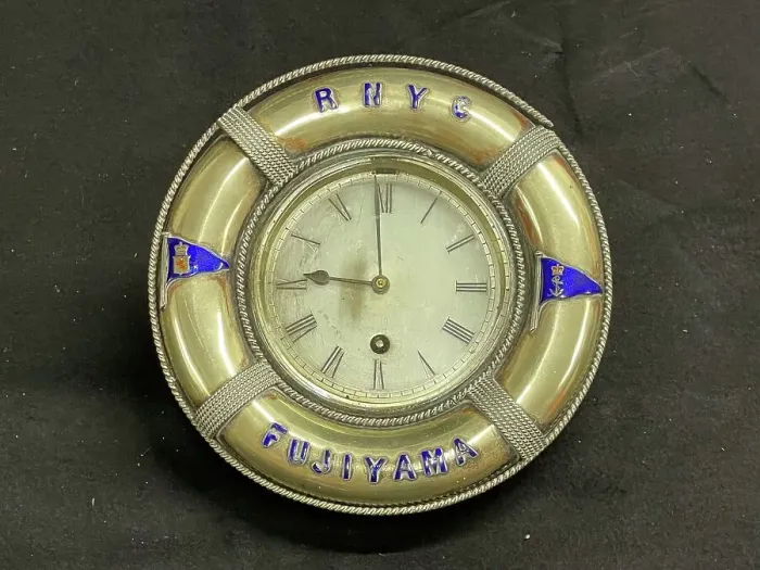 Framed Print : White metal mantel clock, RNYC Fujiyama Framed Print : White metal mantel clock, RNYC Fujiyama