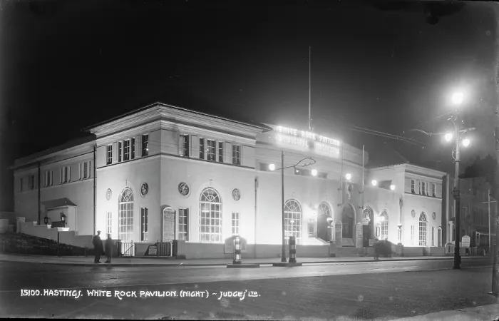 Framed Print : White Rock Pavilion at Night Framed Print : White Rock Pavilion at Night