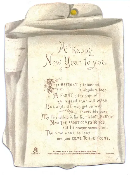 Framed Print : White shirt on a cutout New Year card Framed Print : White shirt on a cutout New Year card