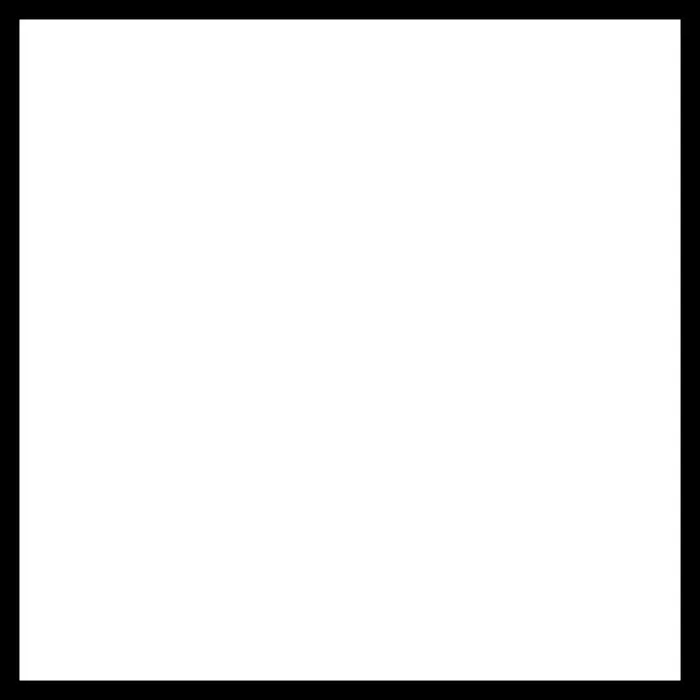 Framed Print : White Square with a black line around the edge Date: 2021 Framed Print : White Square with a black line around the edge Date: 2021