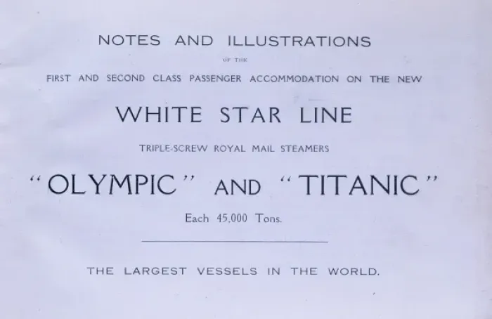 Framed Print : White Star Line 1st and 2nd Class booklet Framed Print : White Star Line 1st and 2nd Class booklet