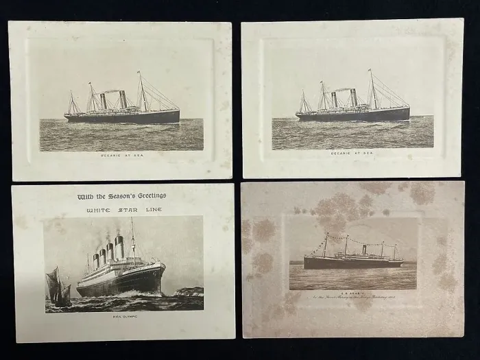 Framed Print : White Star Line, Arabic, Olympic, Oceanic logsn Framed Print : White Star Line, Arabic, Olympic, Oceanic logsn