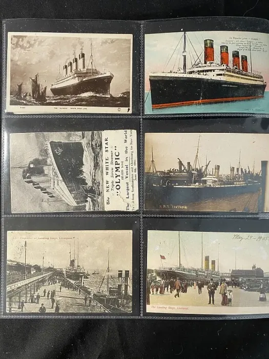 Framed Print : White Star Line - six assorted postcards Framed Print : White Star Line - six assorted postcards