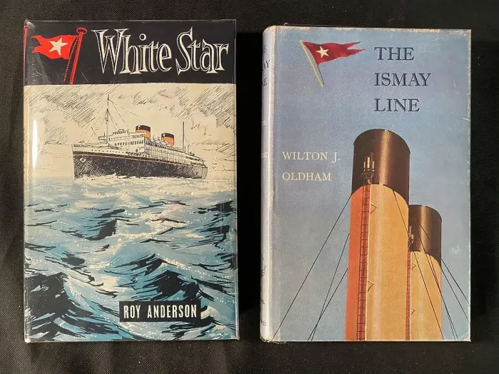 Framed Print : White Star Line - two books Framed Print : White Star Line - two books