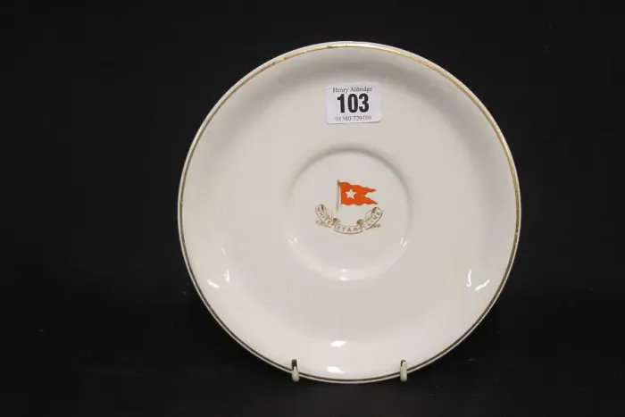 Framed Print : White Star Line - Third Class bouillon plate Framed Print : White Star Line - Third Class bouillon plate