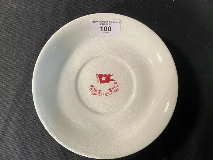 Framed Print : White Star Line - Third Class oversize saucer Framed Print : White Star Line - Third Class oversize saucer