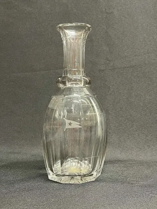 Framed Print : White Star Line, cut glass decanter with logo Framed Print : White Star Line, cut glass decanter with logo