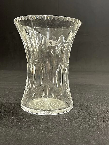 White Star Line, cut glass flower vase