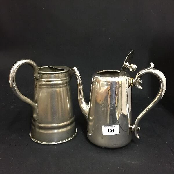 White Star Line - Elkington plate teapot and water jug