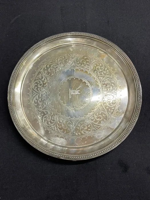 Framed Print : White Star Line, First Class Elkington plate serving tray Framed Print : White Star Line, First Class Elkington plate serving tray