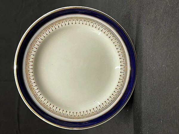 White Star Line, First Class Minton side late, cobalt blue