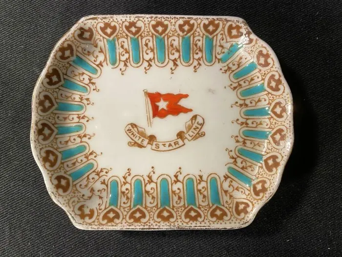 Framed Print : White Star Line - First Class Wisteria butter dish Framed Print : White Star Line - First Class Wisteria butter dish