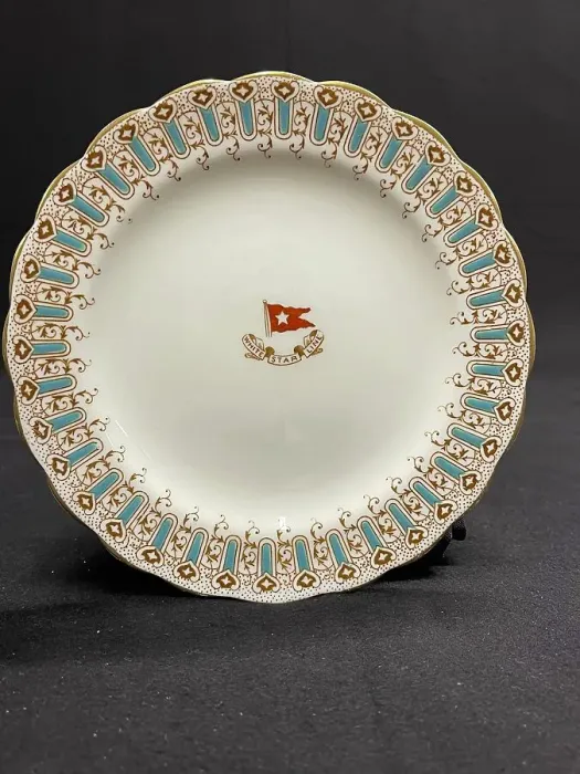 Framed Print : White Star Line, First Class Wisteria pattern side plate Framed Print : White Star Line, First Class Wisteria pattern side plate