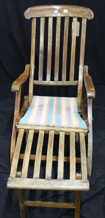 Framed Print : White Star Line - hardwood folding deck chair Framed Print : White Star Line - hardwood folding deck chair