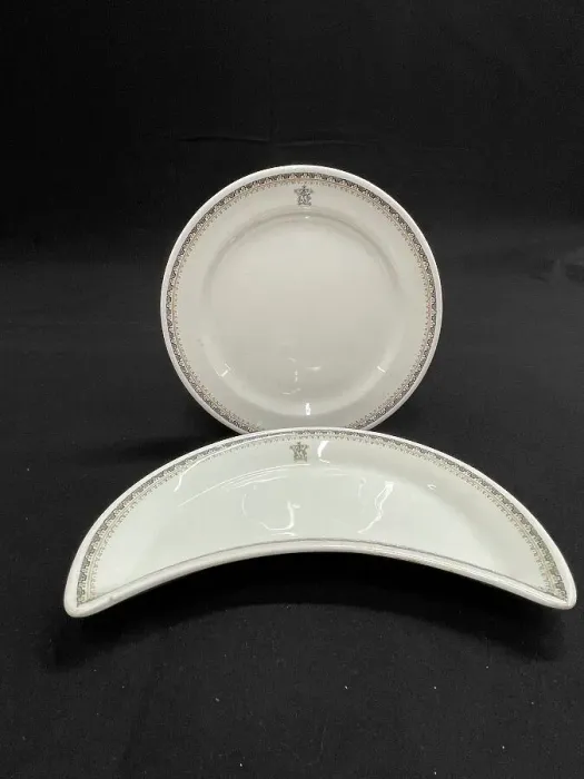Framed Print : White Star Line, John Maddock and Sons dish, side plate Framed Print : White Star Line, John Maddock and Sons dish, side plate