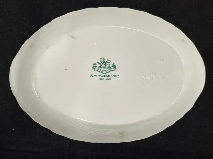 Framed Print : White Star Line, John Maddock and Sons oval dish Framed Print : White Star Line, John Maddock and Sons oval dish