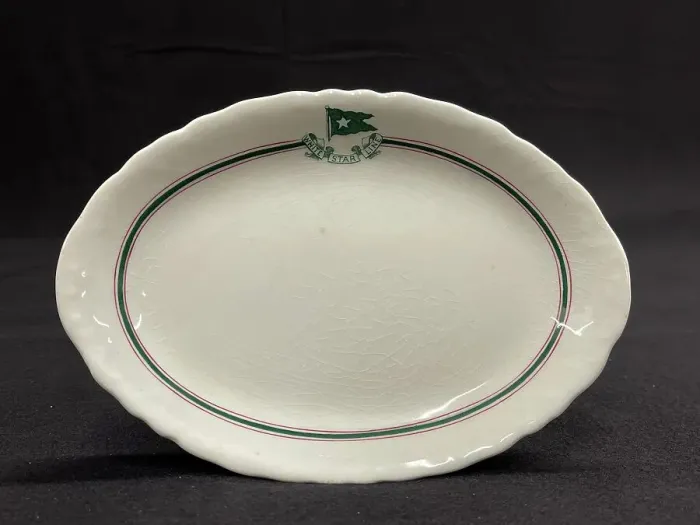 Framed Print : White Star Line, John Maddock and Sons oval dish Framed Print : White Star Line, John Maddock and Sons oval dish