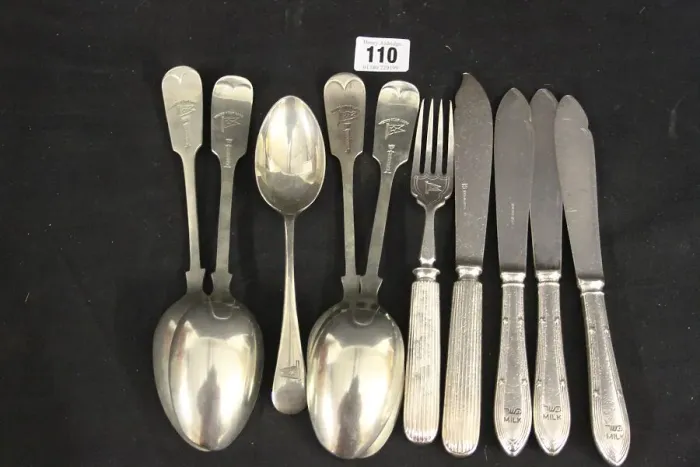 Framed Print : White Star Line - knives, spoons and fork Framed Print : White Star Line - knives, spoons and fork