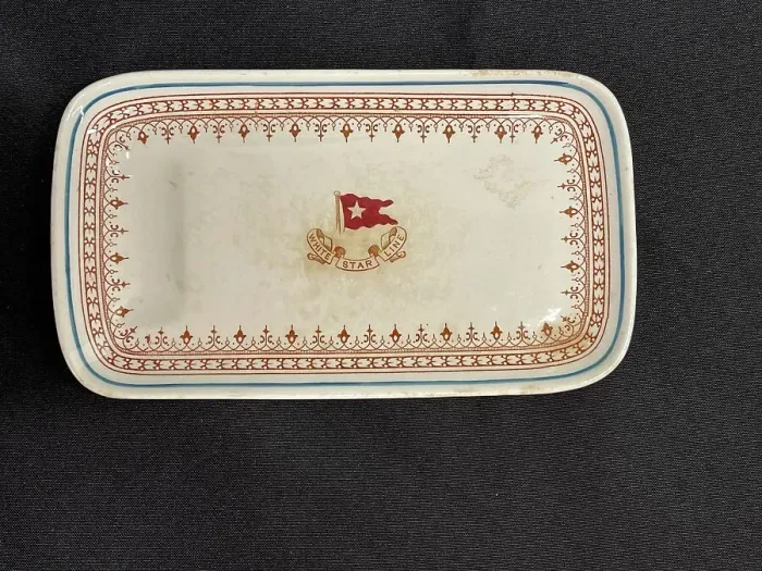 Framed Print : White Star Line, Losol ware asparagus dish Framed Print : White Star Line, Losol ware asparagus dish