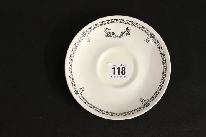 Framed Print : White Star Line - Maddock and Co ceramic saucer Framed Print : White Star Line - Maddock and Co ceramic saucer