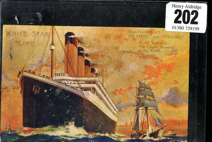 Framed Print : White Star Line, Olympic and Titanic postcard Framed Print : White Star Line, Olympic and Titanic postcard