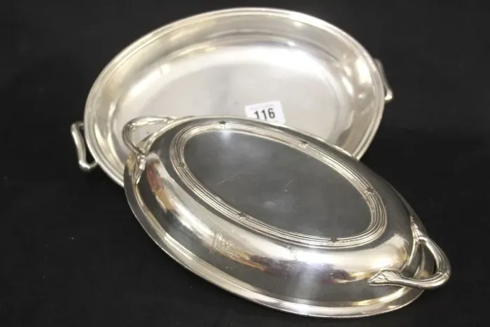 Framed Print : White Star Line - two oval serving dishes Framed Print : White Star Line - two oval serving dishes
