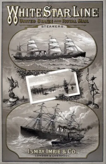 Framed Print : White Star Line poster Framed Print : White Star Line poster