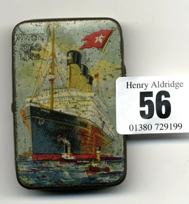 Framed Print : White Star Line, RMS Majestic - chocolate tin Framed Print : White Star Line, RMS Majestic - chocolate tin