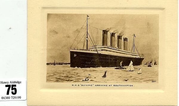 White Star Line, RMS Olympic, arriving at Southampton
