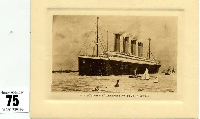 Framed Print : White Star Line, RMS Olympic, arriving at Southampton Framed Print : White Star Line, RMS Olympic, arriving at Southampton