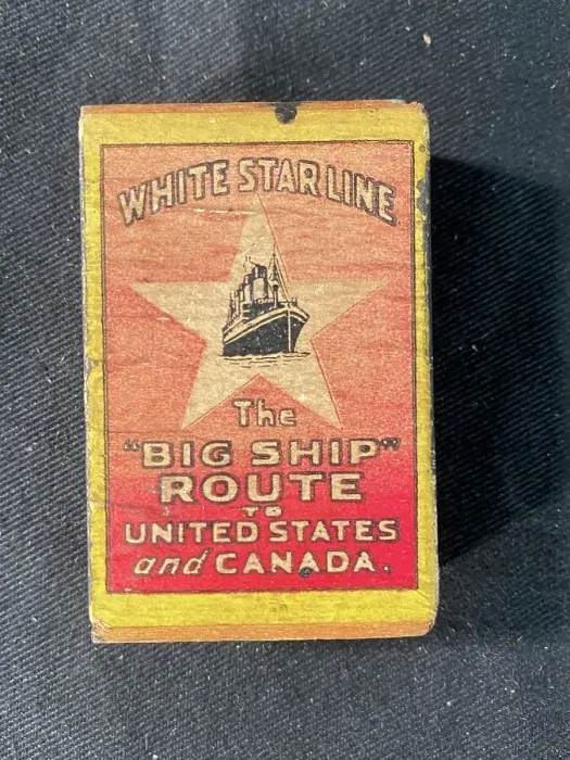 Framed Print : White Star Line, RMS Olympic - Big Ship matchbox Framed Print : White Star Line, RMS Olympic - Big Ship matchbox
