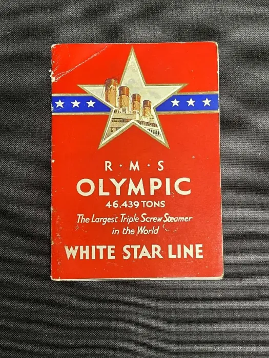 Framed Print : White Star Line, RMS Olympic pictorial souvenir (cover) Framed Print : White Star Line, RMS Olympic pictorial souvenir (cover)
