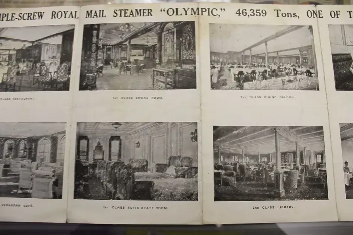 Framed Print : White Star Line - RMS Olympic promotional brochure Framed Print : White Star Line - RMS Olympic promotional brochure