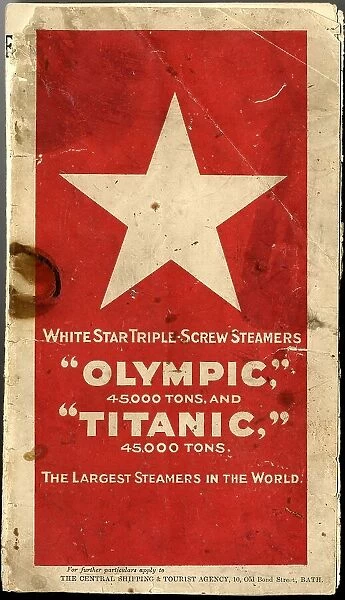 White Star Line, RMS Olympic and Titanic - brochure
