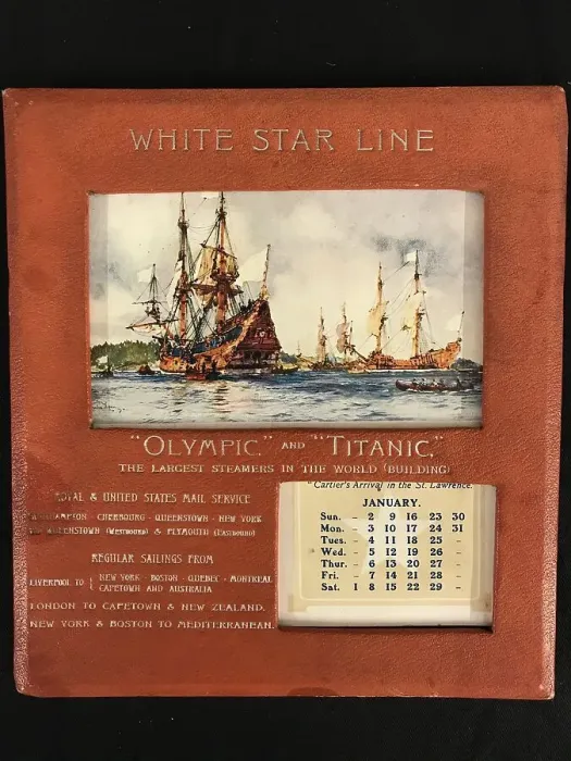 Framed Print : White Star Line, RMS Olympic and Titanic - calendar Framed Print : White Star Line, RMS Olympic and Titanic - calendar