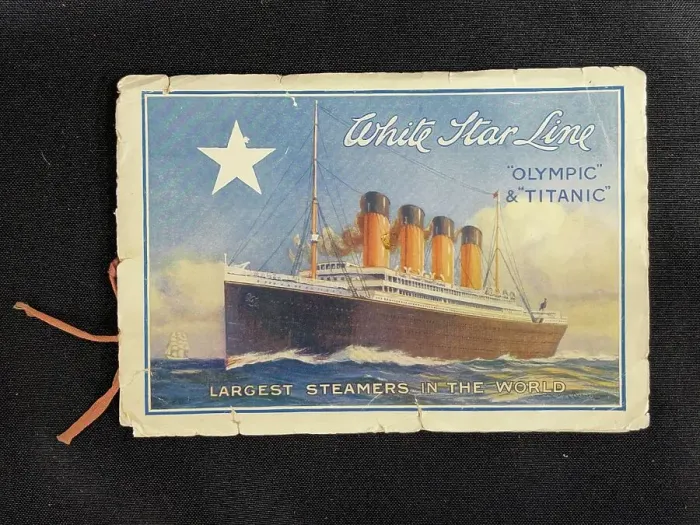Framed Print : White Star Line, RMS Titanic, booklet of notes Framed Print : White Star Line, RMS Titanic, booklet of notes