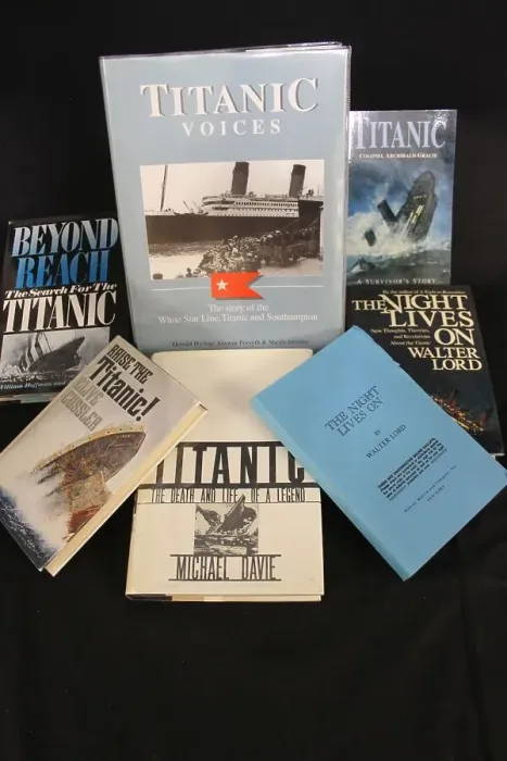 Framed Print : White Star Line, RMS Titanic - collection of publications Framed Print : White Star Line, RMS Titanic - collection of publications