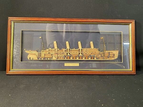 White Star Line, RMS Titanic - cross section framed picture