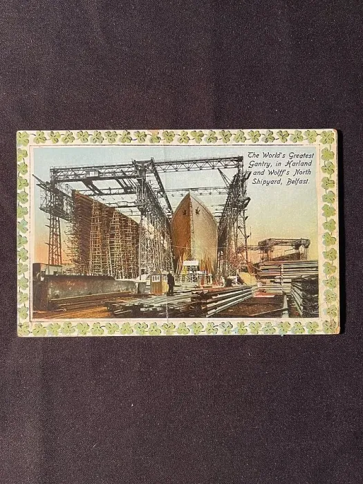Framed Print : White Star Line, RMS Titanic and Olympic, postcard Framed Print : White Star Line, RMS Titanic and Olympic, postcard