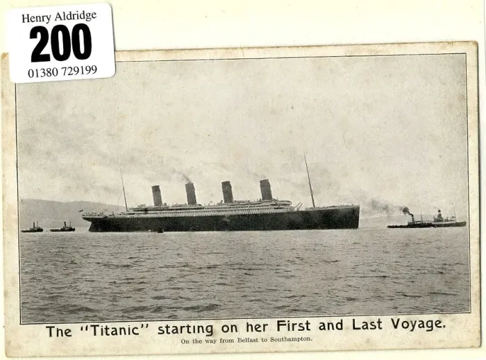 Framed Print : White Star Line, RMS Titanic - postcard Framed Print : White Star Line, RMS Titanic - postcard