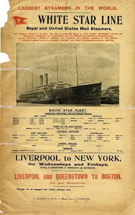 Framed Print : White Star Line, Royal and US Mail Steamers Framed Print : White Star Line, Royal and US Mail Steamers