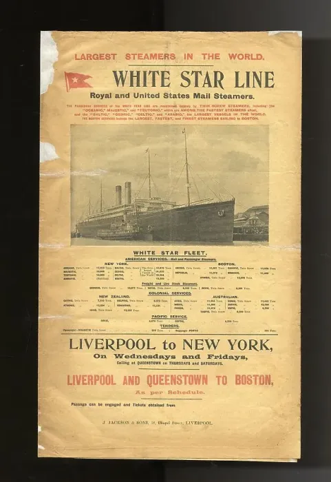 Framed Print : White Star Line, Royal and US Mail Steamers