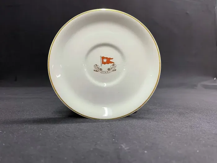 Framed Print : White Star Line, Second Class bouillon saucer Framed Print : White Star Line, Second Class bouillon saucer