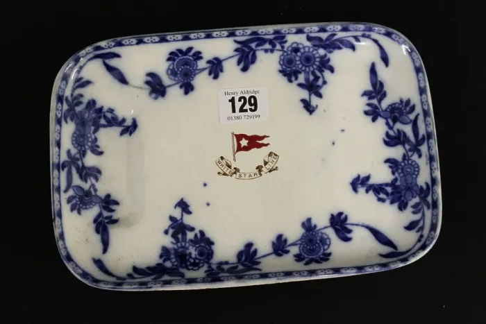 Framed Print : White Star Line - Stonier and Co asparagus dish Framed Print : White Star Line - Stonier and Co asparagus dish