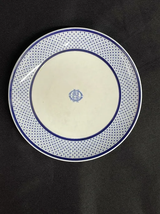Framed Print : White Star Line, Stonier Copeland Spode dinner plate Framed Print : White Star Line, Stonier Copeland Spode dinner plate